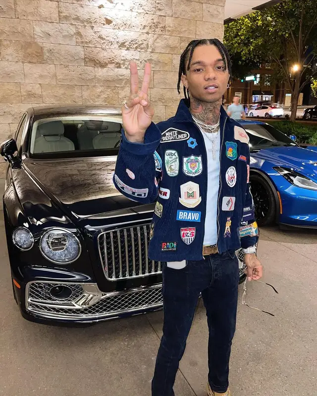 Swae Lee outfit in Bode, Saint Laurent, and Cartier, 2021
