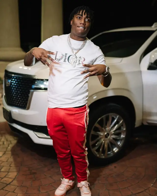 Fredo Bang outfit in Dior, Adidas, and Wales Bonner, 2021
