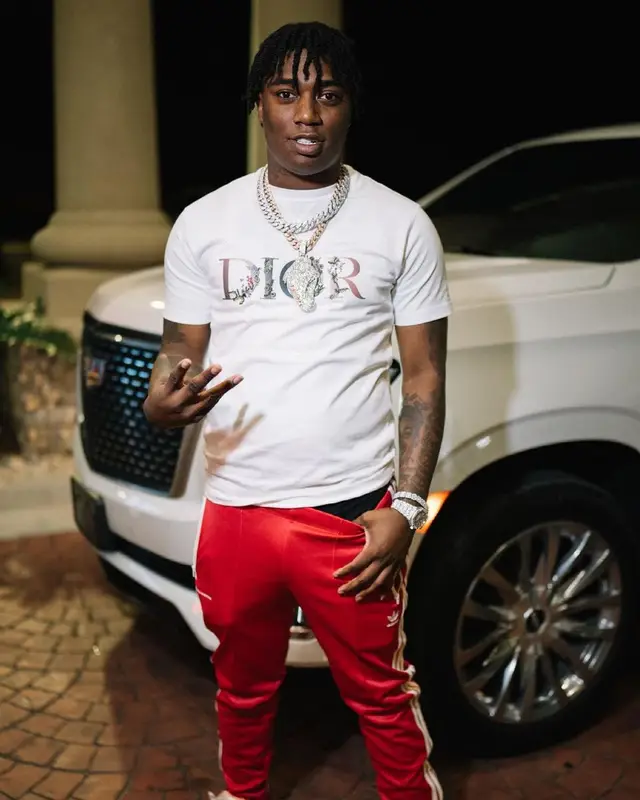 Fredo Bang outfit in Dior, Adidas, and Wales Bonner, 2021