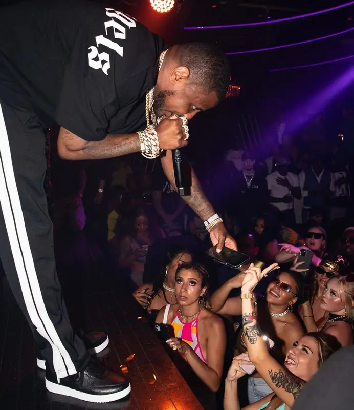 Fabolous outfit in Palm Angels and John Geiger, 2021