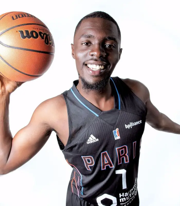 Sheck Wes outfit in Adidas, Nike, and Paris Basketball, 2021