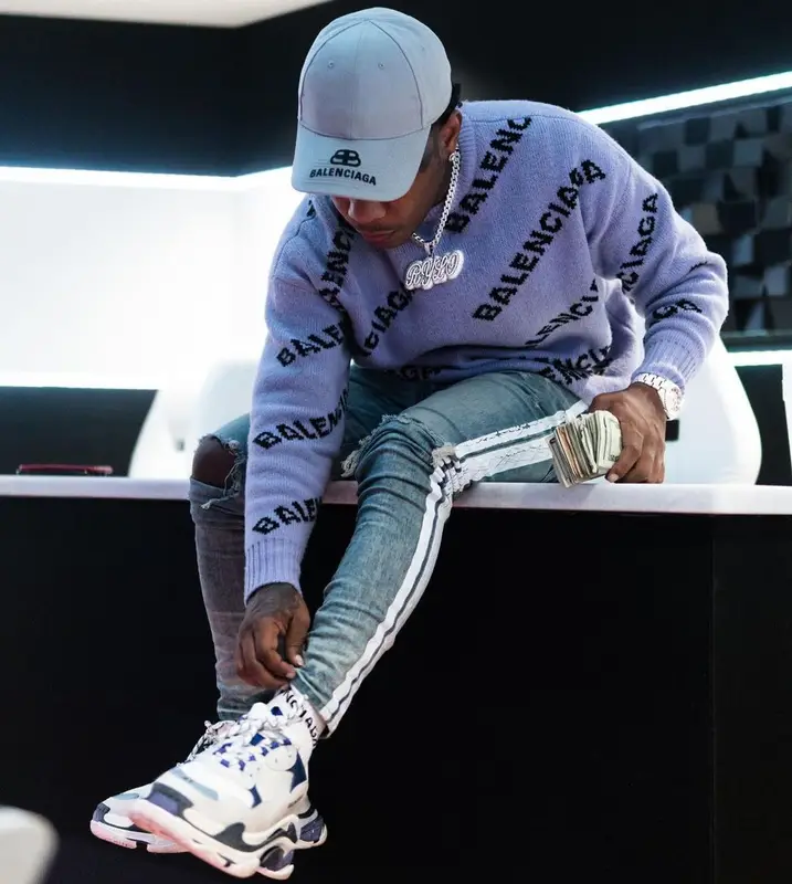 Rylo Rodriguez outfit in Balenciaga, 2019