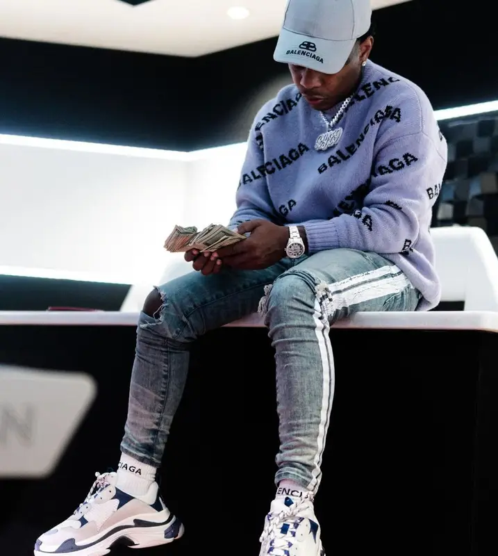 Rylo Rodriguez outfit in Balenciaga, 2019