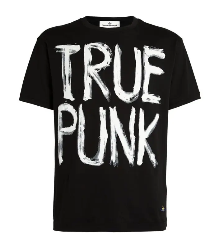 Vivienne Westwood Punk Print Cotton Black T-Shirt $207