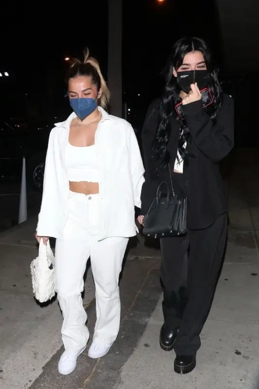Addison Rae outfit in ERL and Nike, 2021