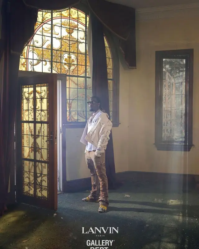 Offset outfit in Lanvin and Gallery Dept., 2021