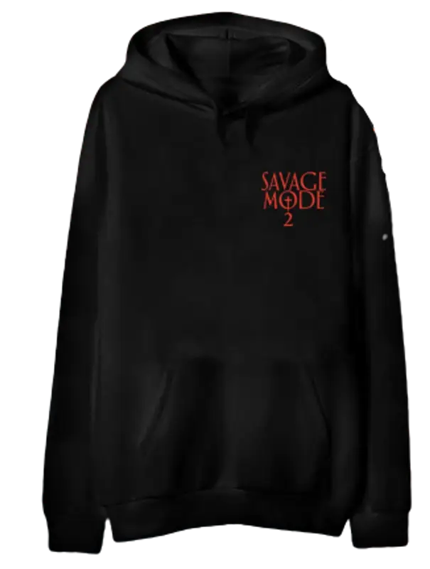 21 Savage Merch Slidin Black Hoodie $55