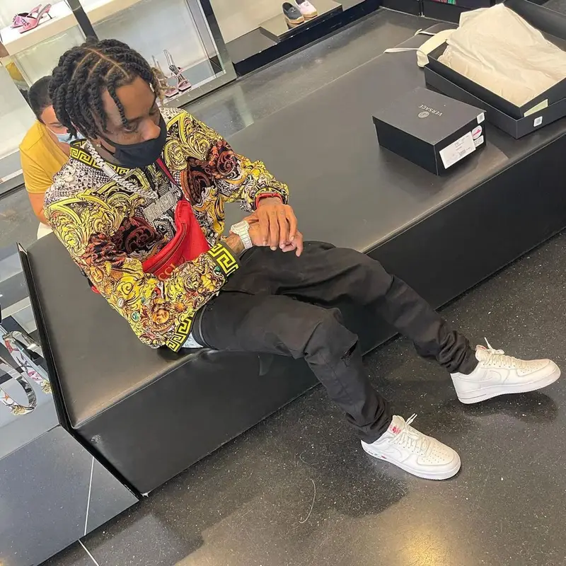 Soulja Boy outfit in Barabas, Ksubi, and Gucci, 2021