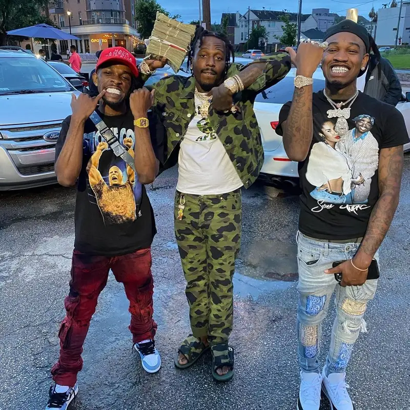 Sauce Walka outfit in Bape, Levi’s, and Suicoke, 2021