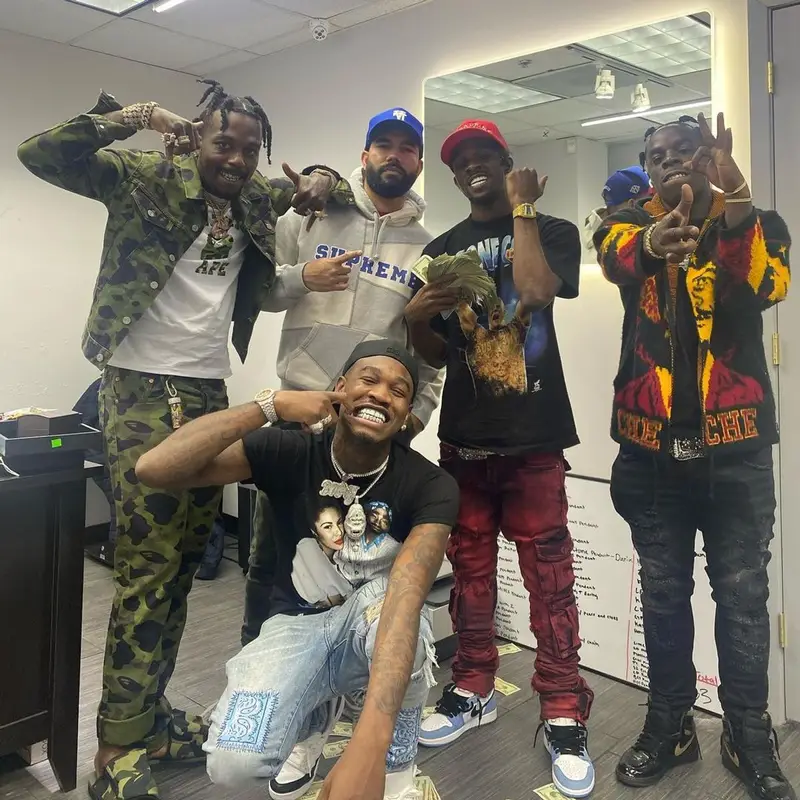Sauce Walka outfit in Bape, Levi’s, and Suicoke, 2021