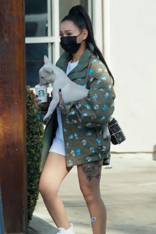 Bella Poarch outfit in Gucci, Doraemon, and No Name, 2021