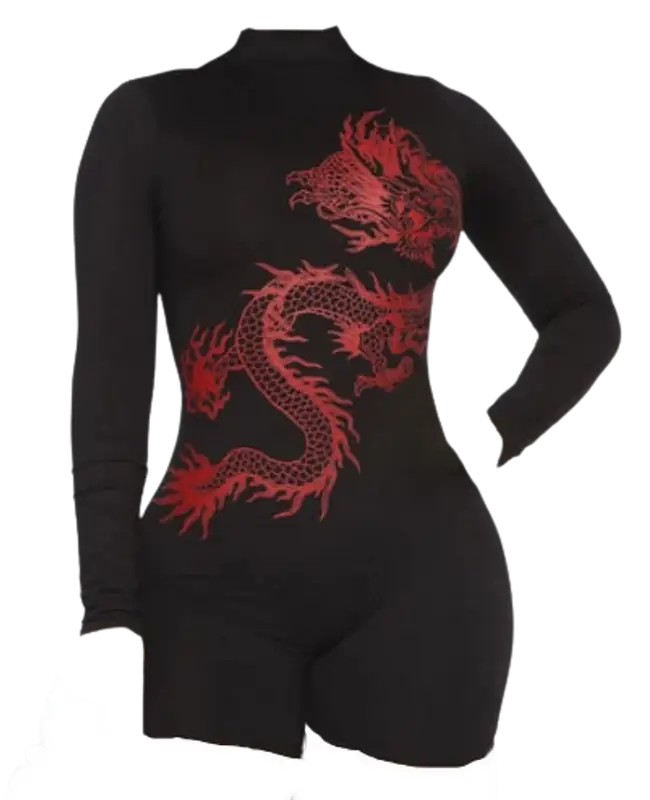 FashionNova Beijing Babe Black Romper $30