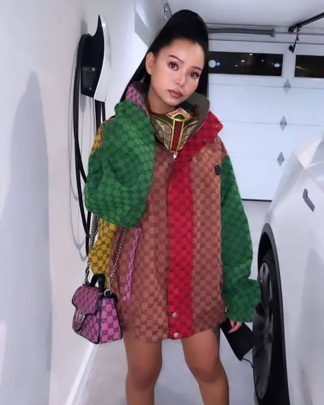 Bella Poarch outfit in Gucci and Balenciaga, 2021