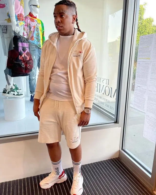 Lil Gotit outfit in Scotch & Soda and Dolce & Gabbana, 2021