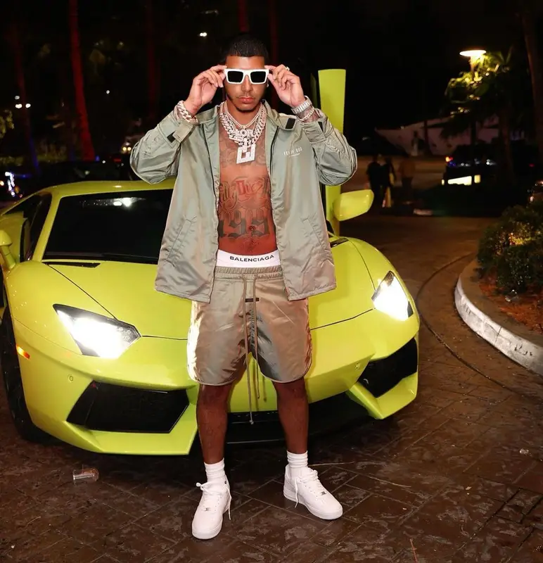 CJ outfit in Fear of God, Prada, and Balenciaga, 2021