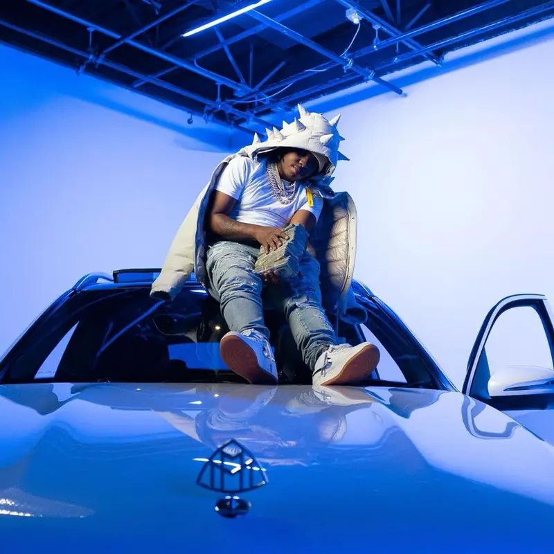42 Dugg outfit in Moncler, Supreme, and Nike, 2021