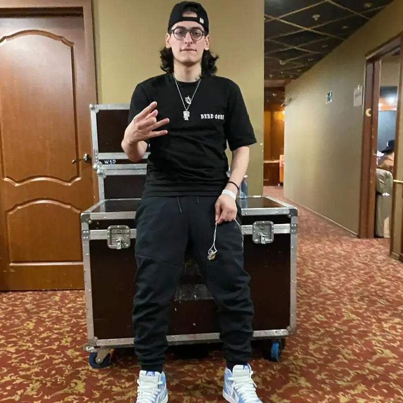 Bushido Zho outfit in Misbhv, Nike, and Adore Moscow, 2021