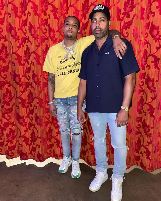 G Herbo outfit in Amiri, 2021
