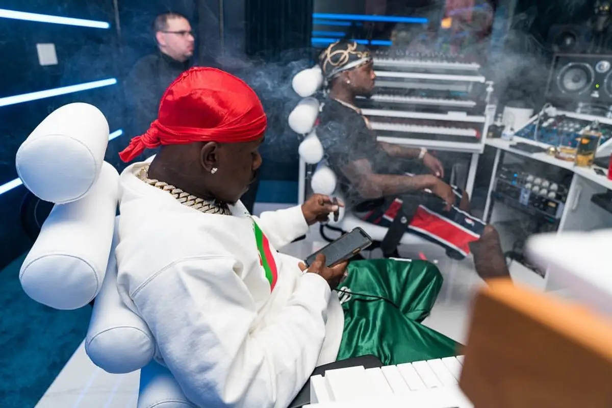 DaBaby outfit in Gucci, Amiri, and Nike, 2021