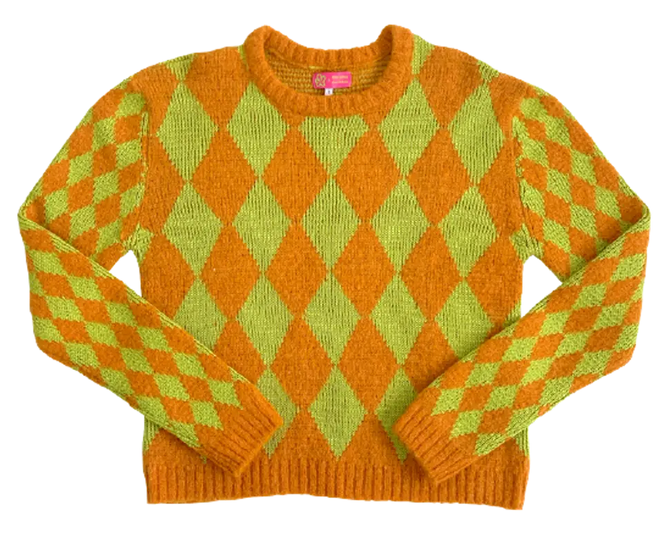 Marshall Columbia Mohair Argyle Sweater $330