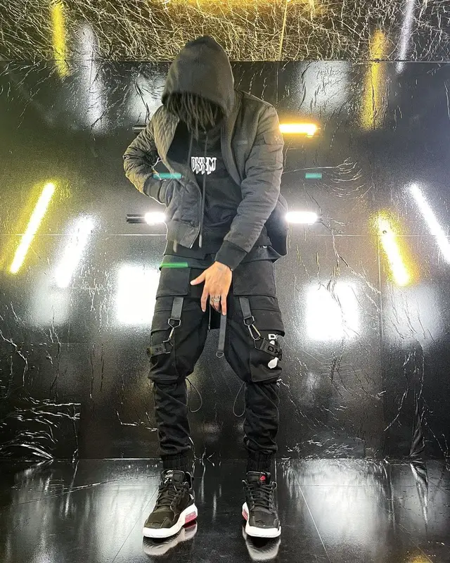 Scarlxrd outfit in DXXMLIFE and Nike, 2021