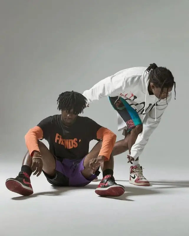 ASAP Rocky outfit in Vlone and Nike, 2021