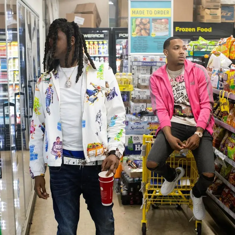 G Herbo outfit in Needles, Vertabrae, and Valabasas, 2021