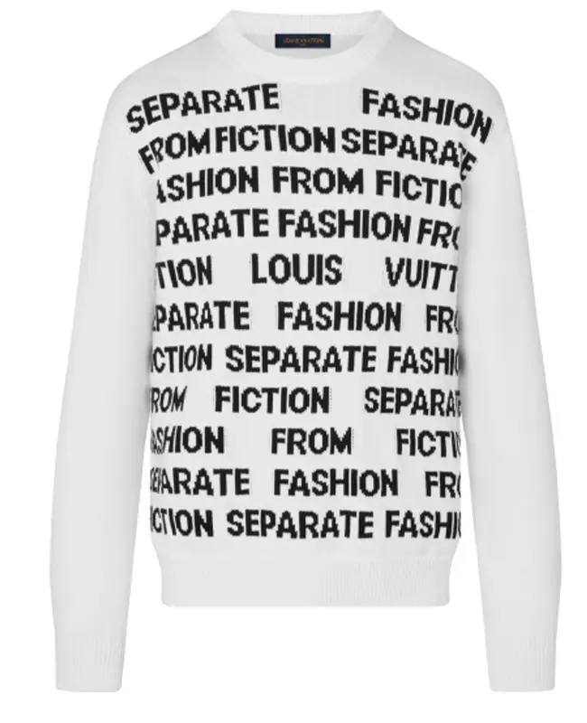 Louis Vuitton Letters White Sweater