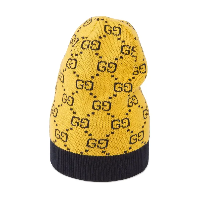 Gucci Multicolour Wool Cotton Yellow Hat $350