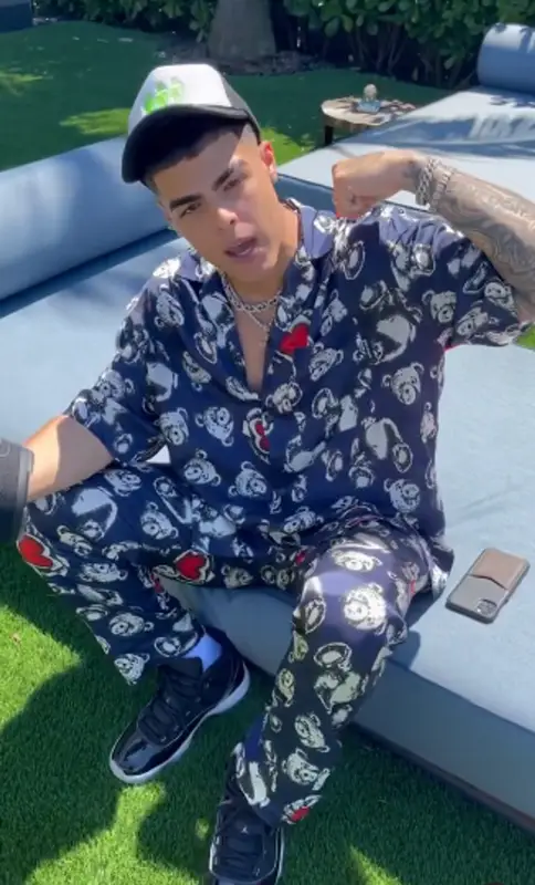 Lunay outfit in Palm Angels and Jordan, 2021