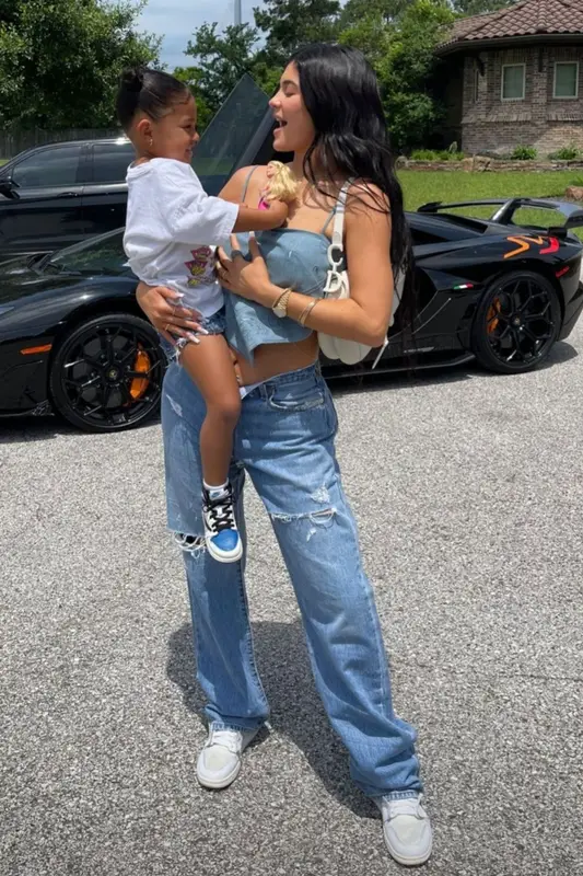 Kylie Jenner outfit in Kendra Duplantier, Dior, and GEN3SI5, 2021