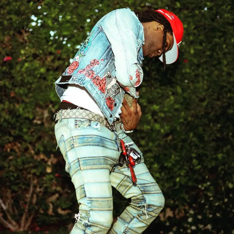 Chief Keef outfit in Amiri, Gucci, and Grateful Dead, 2021