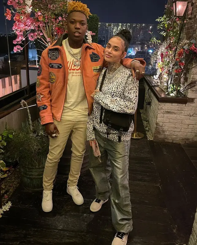 Yung Bleu outfit in Diesel and Nike, 2021