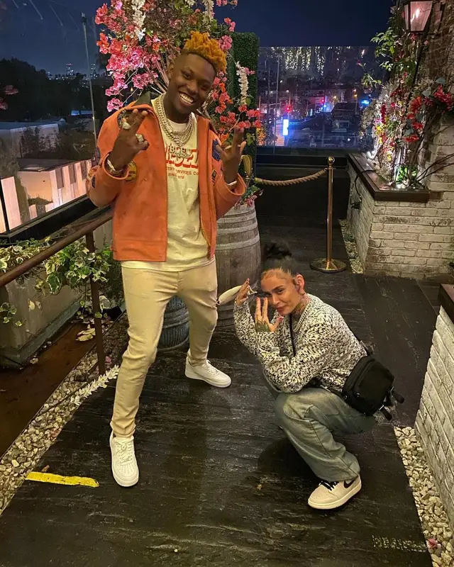 Yung Bleu outfit in Diesel and Nike, 2021