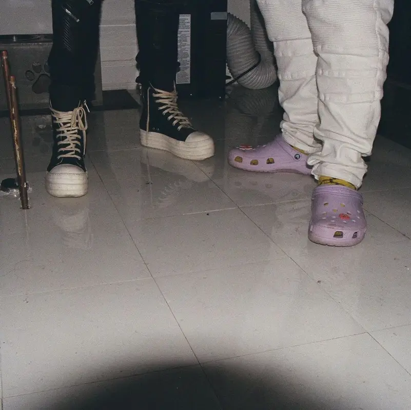 Sosmula outfit in Rick Owens, Dior, and Robins Jeans, 2020
