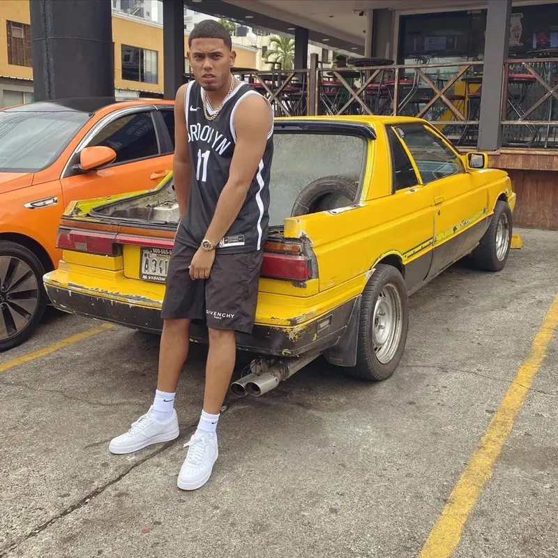 Myke Towers outfit in Nike and Givenchy, 2021