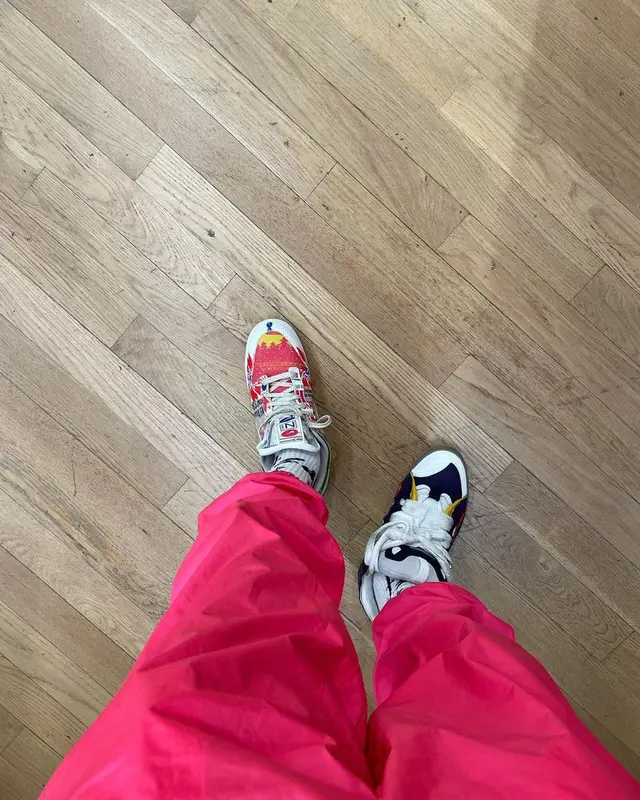 Saint JHN outfit in Celine, Nike, and Christian Sex Club, 2021