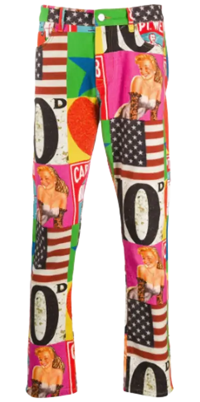 Iceberg Peter Blake Art Print Jeans $425