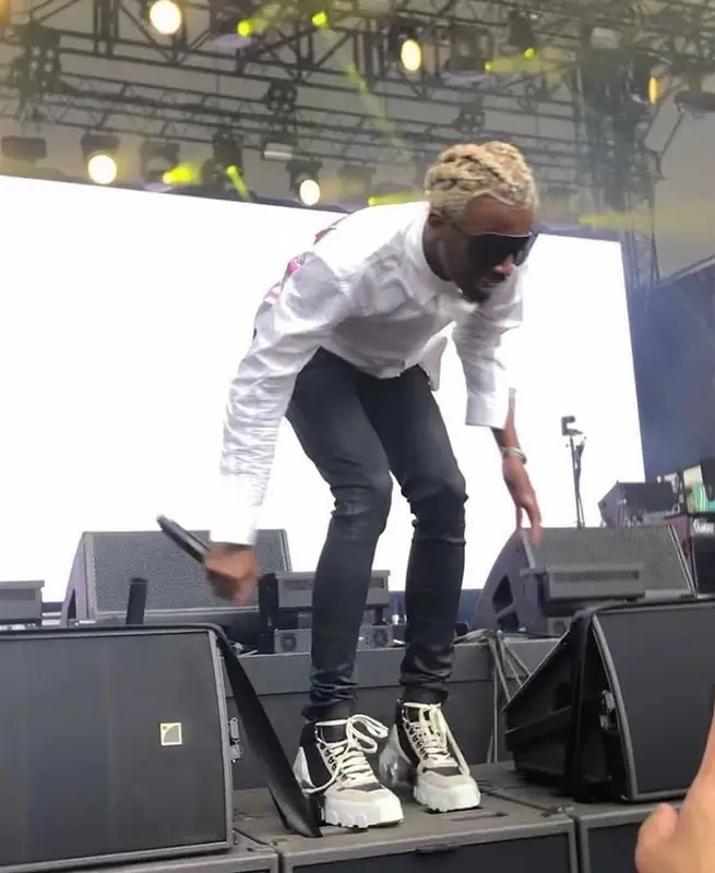 Playboi Carti outfit in John Galliano and Rick Owens, 2019