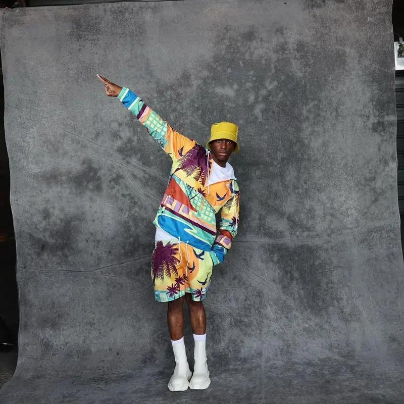 Bloody Osiris outfit in Kappa and Rick Owens, 2021