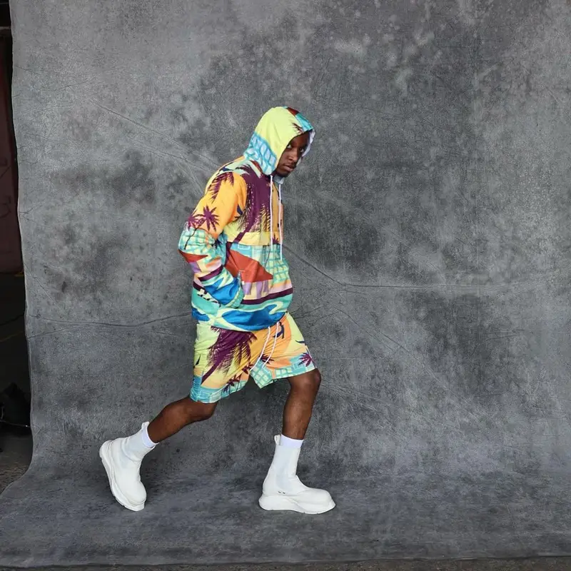 Bloody Osiris outfit in Kappa and Rick Owens, 2021