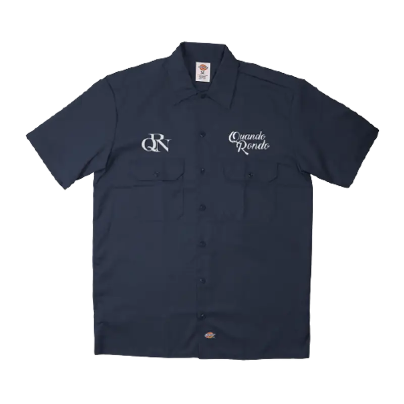 Quando Rondo Merch Navy Work Shirt $55