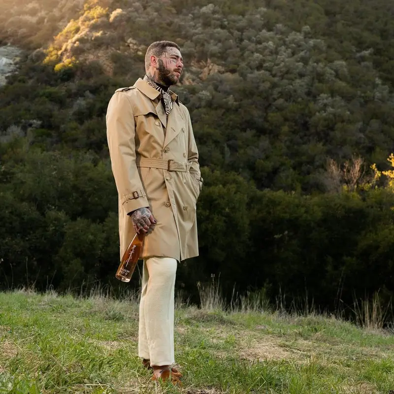 Post Malone outfit in Burberry, 2021