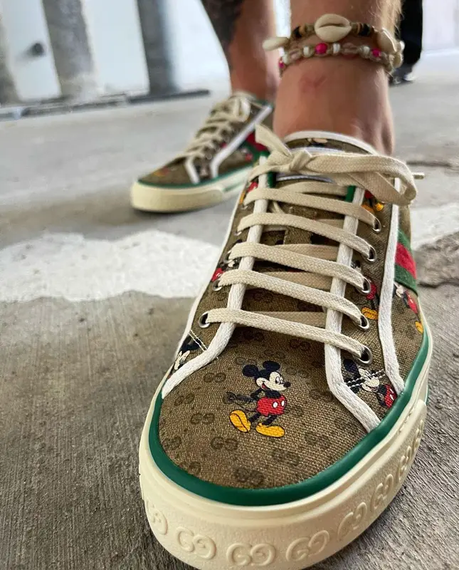 Jake Paul outfit in Gucci, Poppy Lissiman, and Disney, 2021