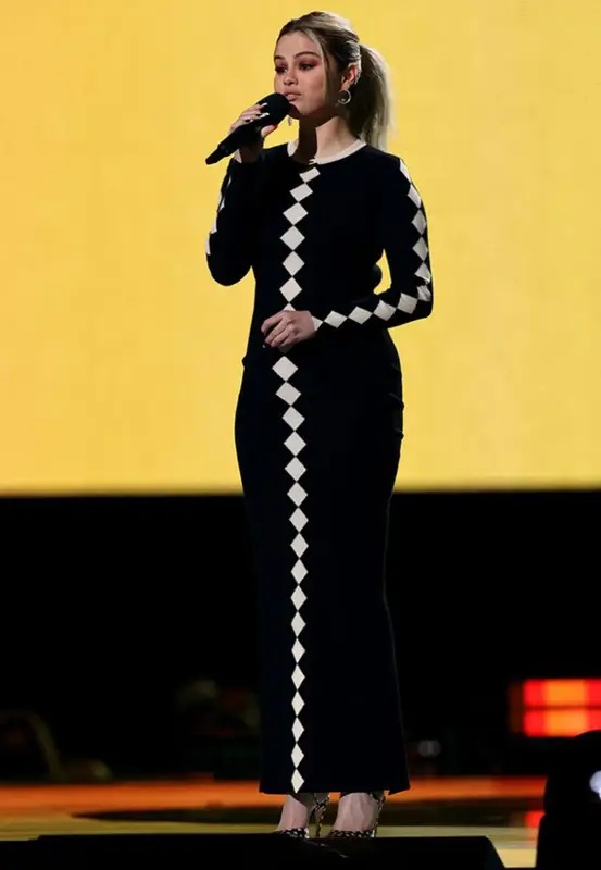 Selena Gomez outfit in Victor Glemaud Merch, Messika Paris, and Magda Butrym, 2021