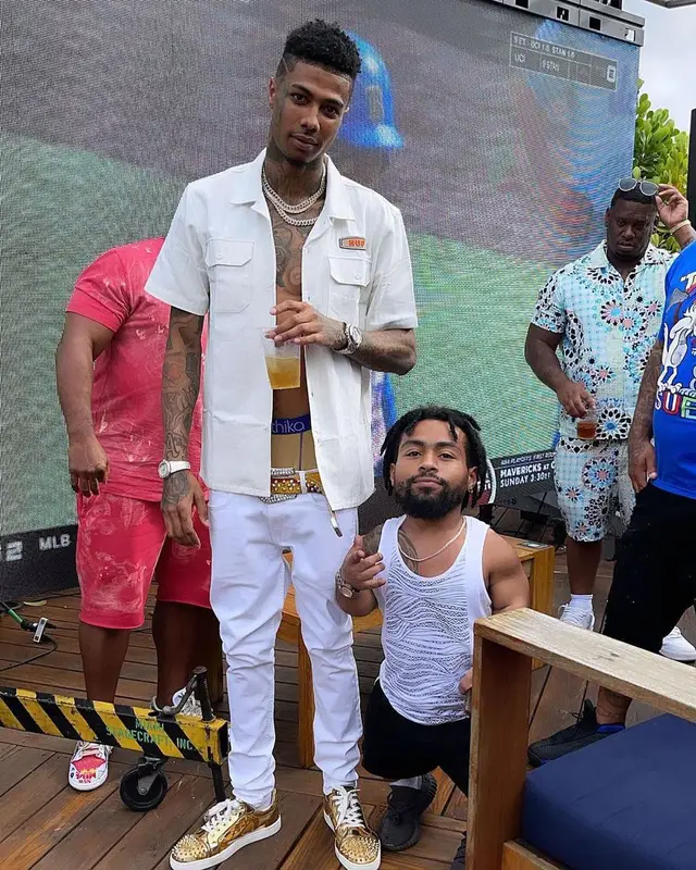 Blueface outfit in Huf, B.B. Simon, and Ethika, 2021