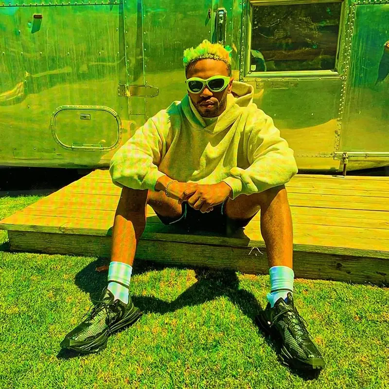 Kevin Abstract outfit in Nike, Bottega Veneta, and Matthew M Williams, 2021