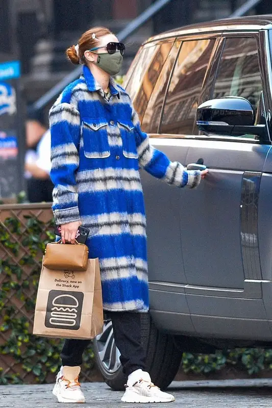 Gigi Hadid outfit in Munthe, Adidas, and Ivy Park, 2021