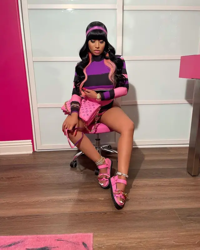 Nicki Minaj outfit in Louis Vuitton, 2021