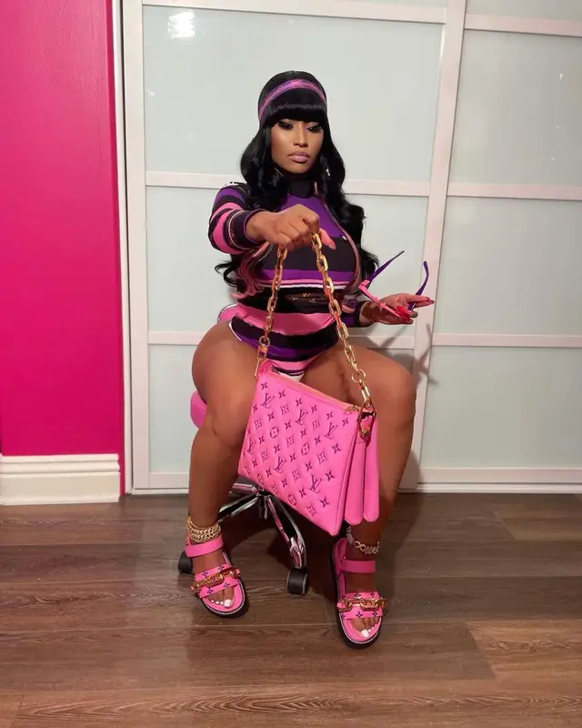 Nicki Minaj outfit in Louis Vuitton, 2021